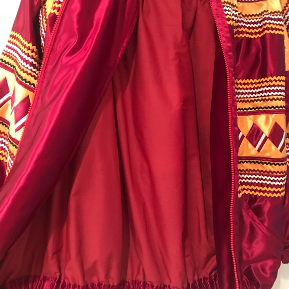 Seminole Satin Patchwork Jacket Handmade FSU - Picture 3 of 8
